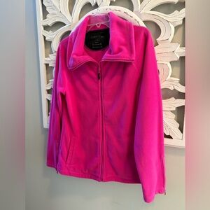 Calvin Klein Women's Vibrant Pink fleece Jacket